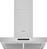 Siemens LC66BBM50 iQ300 Dunstabzugshaube / Wandhaube / 60 cm / LED-Beleuchtung / Extrem leise / Elektronische Steuerung / Metall-Fettfilter / Edelstahl