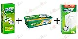 Swiffer Kit 1 Bodenwischer mit 8 Staubtüchern + 24 Feuchttücher + Staubwedel Nachfüllpackungen 80er Set