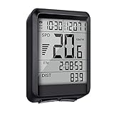 EIVOTOR Fahrrad Computer Kabellos Wasserdicht Wireless Fahrradtacho Radcomputer Funk mit Stoppuhr Geschwindigkeitsmesser Kilometerzähler mit LED Hintergrundbeleuchtung Geschenk
