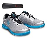 Herren Bowlingschuhe Brunswick Fuze Silver/Sky Blue inkl. Schuhanzieher (43.5)