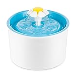 PETGARD Trinkbrunnen Little Flower Weiss-blau 1,6 Liter