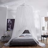 Aerb Moskitonetz Bett, Groß Mückennetz inkl. Montagematerial, Betthimmel, Mückenschutz, MoskitoschutzF, Fliegennetz auch auf der Reise