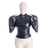 OnundOn Leder Keuschheit Zwangsjacke Kostüm Bdsms Spielzeug Für Männer Frauen (L-Sleeve mit Seil)