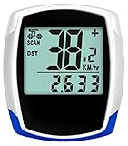 Zeit-Bar Fahrradcomputer KABELLOS, 15 Funktionen