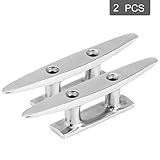 Keenso 2stk 4 Zoll Bootsklampe Bootssteg Boot aus rostfreiem Stahl Bootzubehör für Marine Yacht