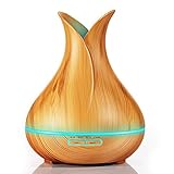 HCFKJ Befeuchter, Luft-Aroma-Befeuchter Ultraschall-Luft Aromatherapie essentiellen Öl-Diffusor 400ml (Free, Gelb)