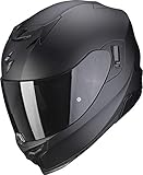 Scorpion EXO-520 - Motorradhelm mit Sonnenblende, Pinlock, vorbereitet für Bluetooth-Kommunikation L, mattschwarz und silber