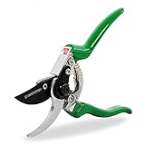 GRÜNTEK Gartenschere FALKE Teflon Baumschere, Klinge aus japanischem SK5 Stahl, Bypass Pflanzenschere 215 mm Secateurs. Garten-Pflanzen-Blumenschere