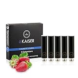E shisha E Flüssigkeit 5 Pack Black Cartomizer Erdbeergeschmack E Zigarette für eKaiser wiederaufladbare eShisha Zigarette