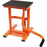 Hi-Q Tools Montageständer Motorrad Ständer Motorradheber Hubständer Enduro/Supermoto 25-34cm, Unisex, Enduro/Adventure, Ganzjährig, Stahl, orange