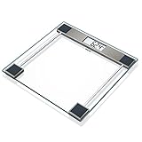 Beurer Cristal GS 11 Glaswaage, Digitale Personenwaage mit LCD-Display, 150 kg Tragkraft, transparent