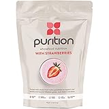 Vollwertkost Erdbeere Eiweißshake (500 g) Ideal für Gewichtsabnahme und Regeneration nach dem Sport – 100% natürlicher Mahlzeitenersatz – Trinken oder mit Müsli oder Joghurt essen