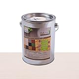 Bio Holzschutz farbig Weiß Schutzlasur HAresil Color 1kg Eimer mineralisch schützt gegen Holzwurm, Holzwurmfrei, Holzschädlinge, Holzwurmstopp, Pilzbekämpfung für Innen und Außen (Weiß)