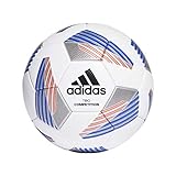 adidas Unisex – Erwachsene Tiro Com Fußball Ball, White/Black/ROYBLU/SI, 4