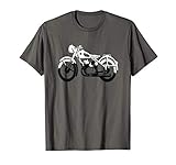 schwarz weißes Motorrad / Bike, für Biker & Motorradfahrer