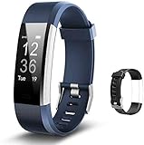 Lintelek Fitness Armband Herzfrequenzmesser Fitness Tracker Plus HR Sport Uhr Bracelet Spritzwasser geschützt Smartwatch Schrittzähler GPS Anrufe SMS Nachrichten Smart Armbanduhr