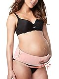 Schwanger Stützgürtel, Damen Während & Nach der Schwangerschaft Bauchband mit Verstellbarem Klettverschluss für Schwangerschaft Yoga
