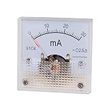 sourcing map 1-teilige 91C4-A Analog Strom PanelmeterAmperemeter für Schaltungsprüfung DC 30mA DE de