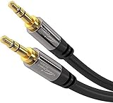 KabelDirekt - 3.5mm Y Adapter - PRO Series + Aux Kabel - 0,5m - (Audio Stereo Klinkenkabel, 3.5mm Kabel, Klinkenstecker, geeignet für iPhone, iPad, Smartphone, MP3, Tablet PCs) - PRO Series