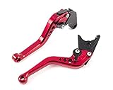 Motorrad Kurz Kupplungs Bremshebel CNC Verstellbares Aluminium Kompatibel mit Sportmotorrad CBR650F/CB650F 2014-2015 ein Paar (F18/H65) SPL081