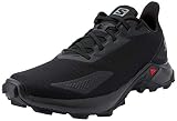 Salomon Herren Alphacross Blast, Bequeme Trail Running Schuhe, Starker Grip, Schwarz (Black/Black/Black),42 EU