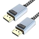 BENFEI DisplayPort Kabel, Nylon Braided DisplayPort auf DisplayPort Kabel (4K@60Hz und 2K@144Hz), DP Kabel geeignet für Monitor,Gaming-Grafikkarte - 1.83M