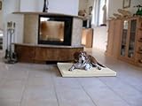 Artur Soja Marley - Ortho Orthopädische Hundematte Kunstleder Hundebett Matratze 70x90x7cm Ecru