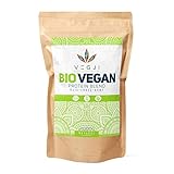 VEGJi Bio Vegan Protein Blend 1000g | Bio Erbsen-, Reis- & Hanfprotein | Hoher Proteingehalt | Ohne Süßungsmittel | Natürliche Zutaten (Geschmack: Natur)