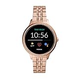 Fossil Damen Touchscreen Smartwatch 5E. Generation mit Lautsprecher, Herzfrequenz, GPS, NFC und Smartphone Benachrichtigungen