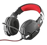 Trust Gaming Headset GXT 322 mit Mikrofon für PS4, PS5, PC, Nintendo Switch, Xbox Series X, Xbox One - Carus Kabelgebundene Gaming-Kopfhörer mit Flexiblem Mikrofon - Schwarz