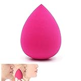 Make-up-Werkzeuge Schwamm-Verfassung ohne Latex 1pc Laminat Foundation Sponge Professionelle DRIP Basisflüssigkeit Blender BB Cream Concealer Pink (Rote Rose)