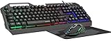 Speedlink TYALO Illuminated Gaming Deskset - Set aus Tastatur, Maus, Mauspad, schwarz