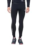 Ultrasport Herren Laufhose Lang , Schwarz/Paloma Grau, S