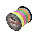 GEVICONT 8 Stränge geflochtene Angelschnur, Multifilament, 100 m Polyethylen-Schnur, super stark, 109 Yds 4,5 kg - 136 kg Schnur
