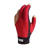 Manuel Gil Handschuh Billard IBS Glove Gold Mesh Red