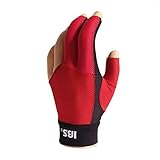 Manuel Gil Handschuh Billard IBS Glove Gold Mesh Red