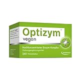 OPTIZYM Vegan Enzym-Komplex I 6-fach Enzyme (Bromelain, Papain, Protease, Lactase, Amylase, Lipase) Hochdosiert digestive Verdauungsenzyme - Tabletten (240 Tabletten)