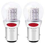 ALOPEE - 2-Stück Rot 1157 Glühbirne 2057 2357 Lichtlampe - Super Hell 12-15V DC - Für Bremslicht Rücklicht