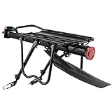 ROCKBROS Fahrradgepäckträger Mountainbike Gepäckträger Schnellspanner mit Schutzbleche und Reflektor Max. Zuladung 75KG 24-29 Zoll