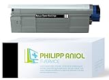 Alternativ zu OKI 43865708 fÃ¼r OKI C5650 / C5750 Toner Black (ca. 8000 Seiten bei 5% Deckung) für C 5650 / 5650 DN / 5650 N / 5750 / 5750 DN / 5750 N