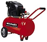 Einhell Kompressor TE-AC 270/50/10 (1.800 W, max. 10 bar, 50 l-Tank, Druckminderer, Rückschlag-/Sicherheitsventil, langlebig durch Ölschmierung)