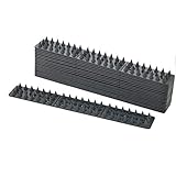 20 Stück Vogelabwehr 6 Meter Plastik Grau Spatzenabwehr Vogel Spikes Taubenabwehr Birds Spikes Haus-Wildtierabwehr