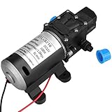 Tbest Hohe Druck selbstansaugend Membran Wasserpumpe 12 V DC 100 W 8 l/min 160 psi Hochdruckwasserpumpe Wasserdruck Membranpumpe für Auto waschen boot Reinigung und Garten Bewässerung