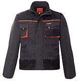 ART.MAS Arbeitsjacke Sicherheitsjacke Schutzjacke Arbeitsschutzjacke (Classic-J-Grau) (48)
