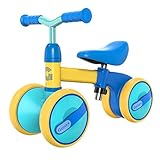 Gonex Kinder Laufrad Balance Lauflernrad ab 1 Jahr Jungen Mädchen, Höhenverstellbar Erst Baby Laufrad 4 Räder Rutschrad Geschenk für 10-36 Monate