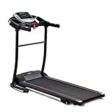 Merax Laufband Faltbares elektrisch & klappbar 12 km/h | 1,5PS | 12 Programme | LCD Display | herunterladbarer App|USB Bluetooth |AUX-Konnektivit?t| LED-AnzeigeHeimtrainer Fitnessger