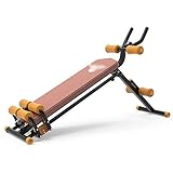 Bauchtrainer Rückenbrett Heimtraining Fitness Taille Verschönerungsmaschine Bauch Und Fettreduktion Hilfs Fitness Rückenbrett Bauch Rollmaschine (Color : Orange, Size : 142 * 40 * 75cm)