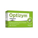 OPTIZYM Vegan Enzym-Komplex I 6-fach Enzyme (Bromelain, Papain, Protease, Lactase, Amylase, Lipase) Hochdosiert digestive Verdauungsenzyme - Tabletten (120 Tabletten)