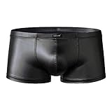 VANTISSIMO Herren Hip Boxer in Leder Optik Boxershorts Neu (M)