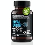 GREEN LEAN MARINE® Hyaluron Kapseln hochdosiert | 90 Hyaluronsäure Kapseln hochdosiert mit Vitamin C + Zink | Haut Haare Nägel Kapseln | Anti Aging Kapseln | Gelenkkapseln hochdosiert | Vegan